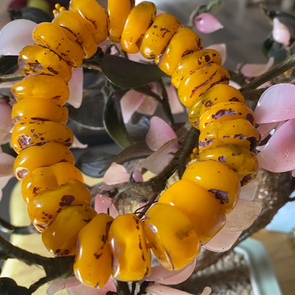 Antique butterscotch bracelet